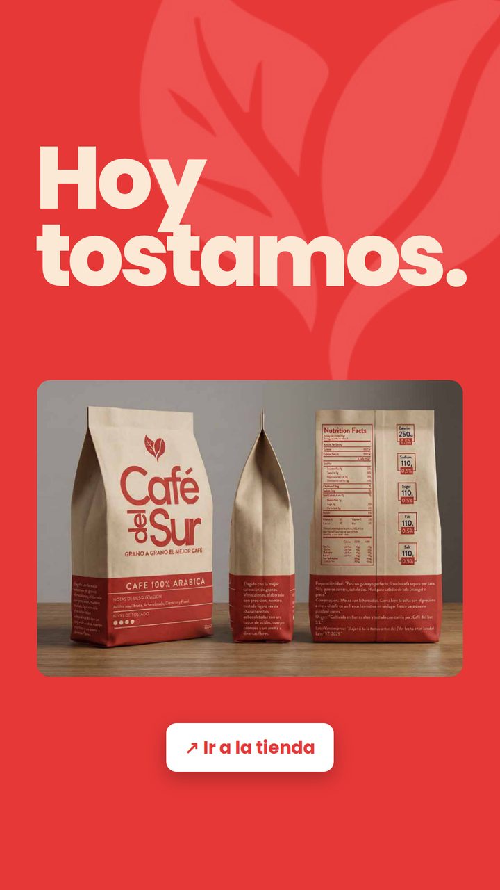 Café del Sur, story: Tienda
